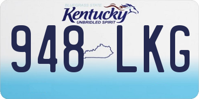 KY license plate 948LKG