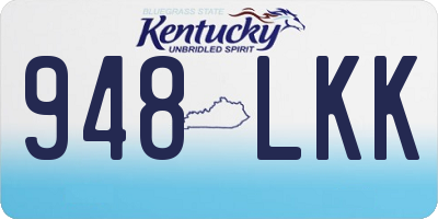KY license plate 948LKK