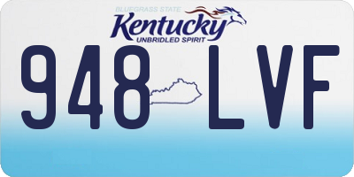 KY license plate 948LVF