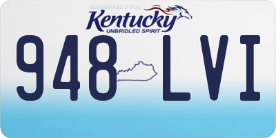 KY license plate 948LVI