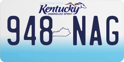 KY license plate 948NAG