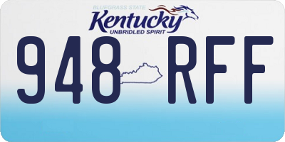 KY license plate 948RFF