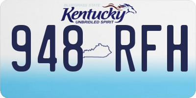 KY license plate 948RFH