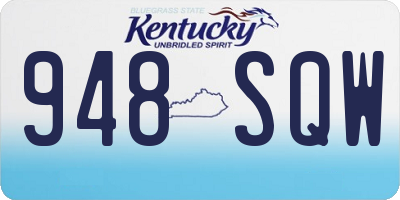 KY license plate 948SQW
