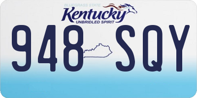 KY license plate 948SQY