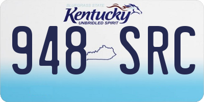 KY license plate 948SRC