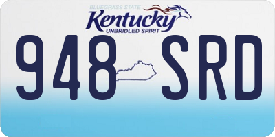 KY license plate 948SRD