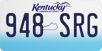 KY license plate 948SRG