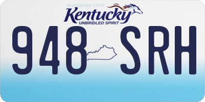 KY license plate 948SRH