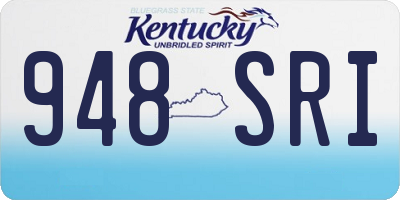 KY license plate 948SRI