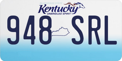 KY license plate 948SRL