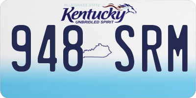 KY license plate 948SRM