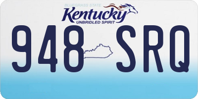 KY license plate 948SRQ
