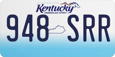KY license plate 948SRR