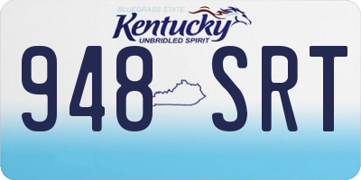 KY license plate 948SRT