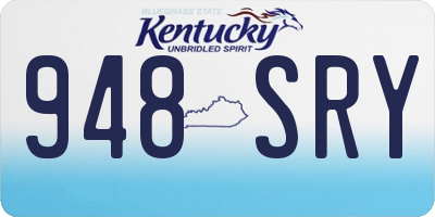 KY license plate 948SRY