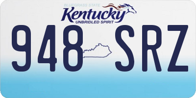 KY license plate 948SRZ