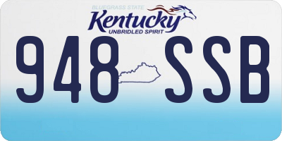 KY license plate 948SSB