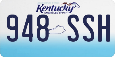 KY license plate 948SSH