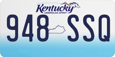 KY license plate 948SSQ