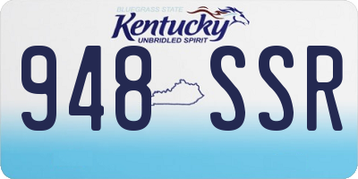 KY license plate 948SSR