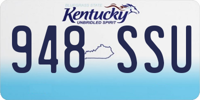KY license plate 948SSU