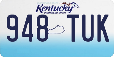 KY license plate 948TUK