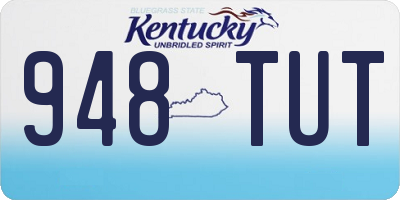 KY license plate 948TUT