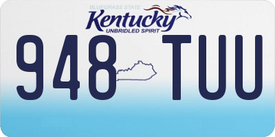 KY license plate 948TUU