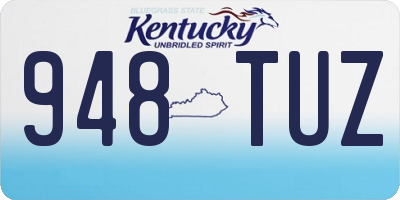 KY license plate 948TUZ