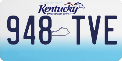 KY license plate 948TVE