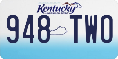 KY license plate 948TWO