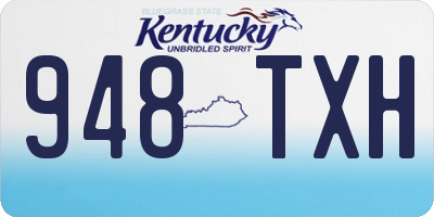 KY license plate 948TXH