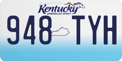 KY license plate 948TYH