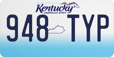 KY license plate 948TYP