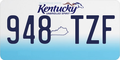 KY license plate 948TZF