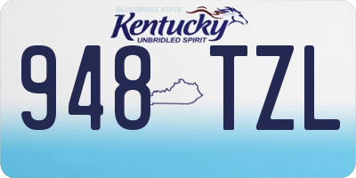 KY license plate 948TZL