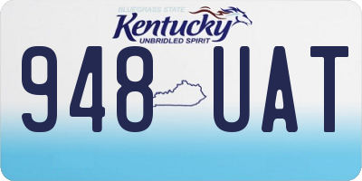 KY license plate 948UAT