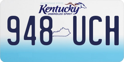 KY license plate 948UCH