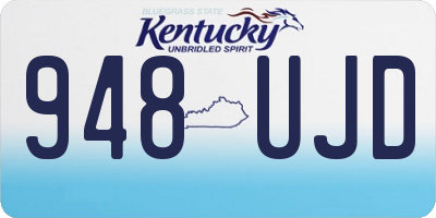 KY license plate 948UJD