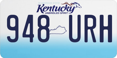 KY license plate 948URH