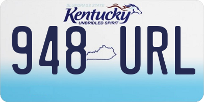 KY license plate 948URL