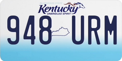 KY license plate 948URM