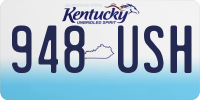 KY license plate 948USH