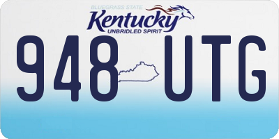 KY license plate 948UTG