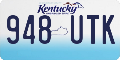 KY license plate 948UTK