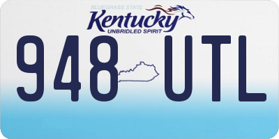 KY license plate 948UTL