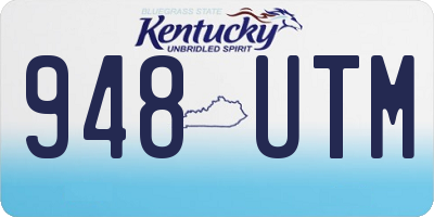 KY license plate 948UTM