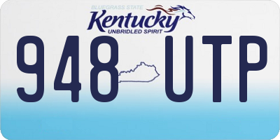 KY license plate 948UTP