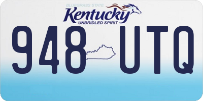 KY license plate 948UTQ